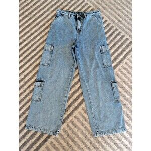Penshoppe Baggy Loose Fit Women's Cargo Jeans 28